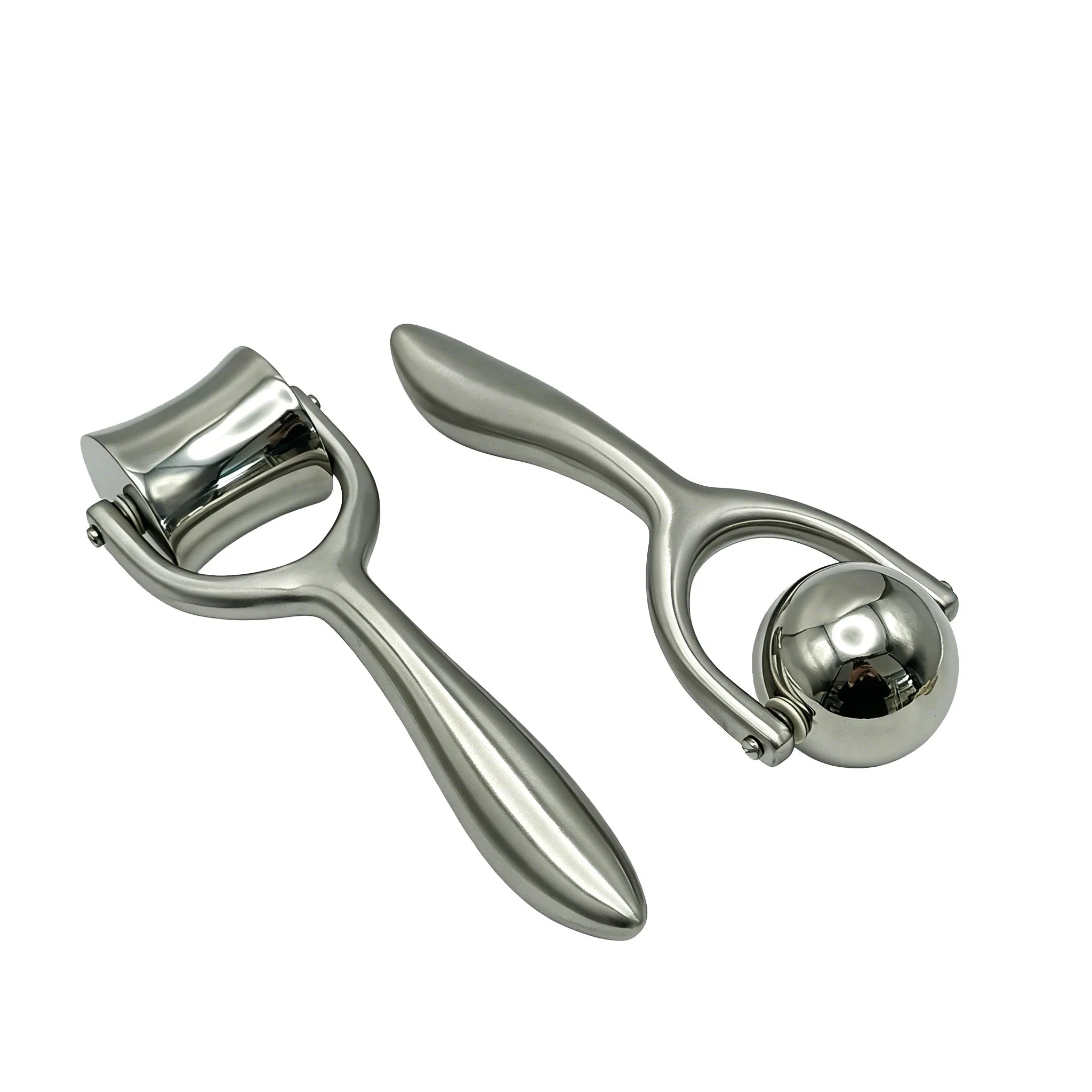304 Bola de Masaje de Acero Inoxidable Rodillo de Fitness Bola SPA Terapia Caliente/Fría Bola de Fascia Masaje de Mano