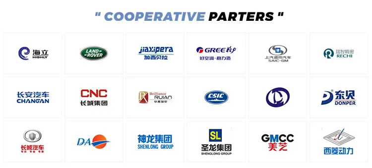 Logotipos de socios y clientes industriales