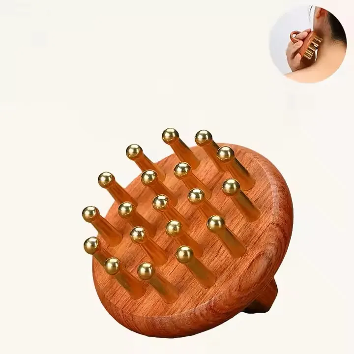 Masajeador de cabeza portátil, cepillo de masaje para la cabeza, herramienta de guasha