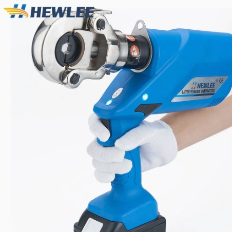 Hewlee Hl-300 Herramienta de Crimpado Hidráulica Portátil de Grado Industrial para Terminales de Cable de Cu Al