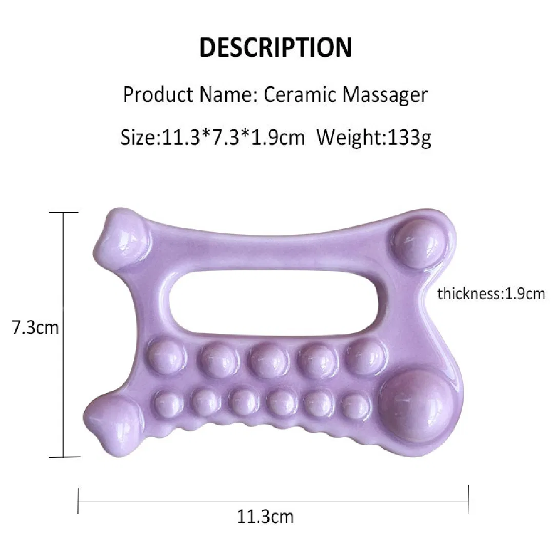 Herramienta de masaje facial, herramienta de cerámica Gua Sha
