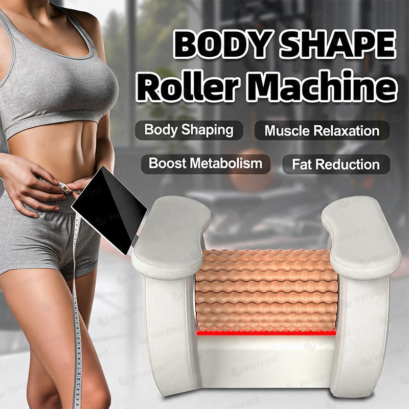 Rodillo de masaje de liberación de fascia, rodillo de masaje para dar forma al cuerpo, herramienta de masaje de contorno con control de velocidad ajustable