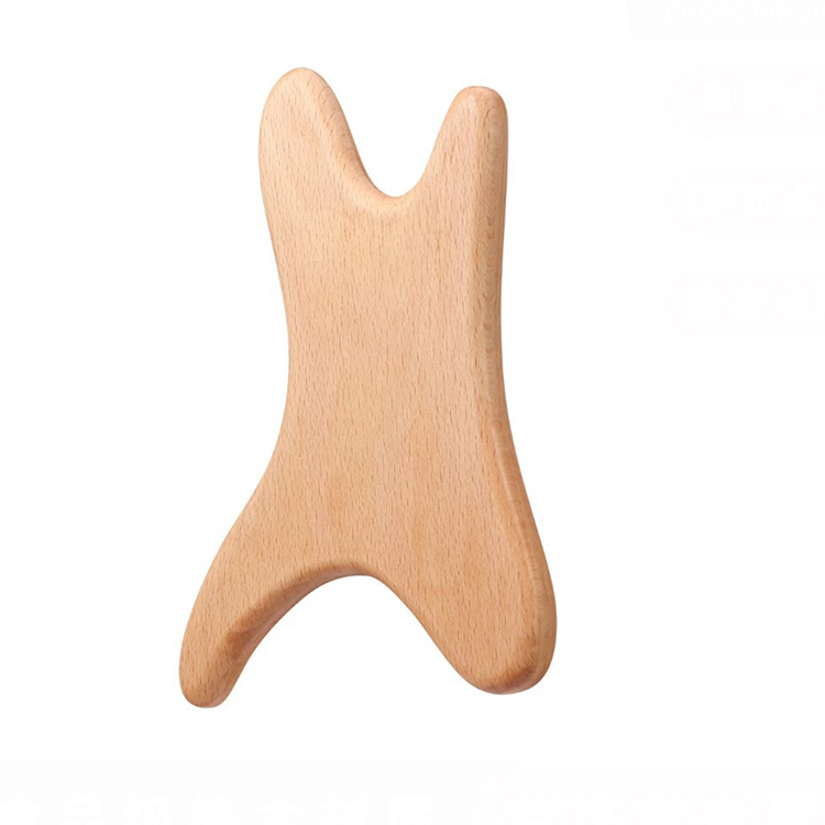 Herramientas de Masaje de Madera Natural para Terapia, Tabla Guasha para Drenaje Linfático