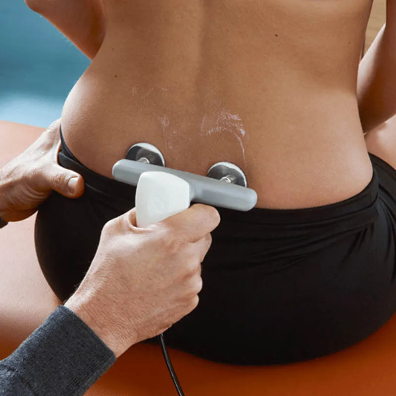 Aplicación de Tecar con pulsera de fascia