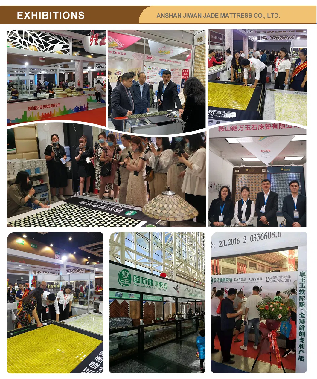 Exhibición comercial de herramientas de jade