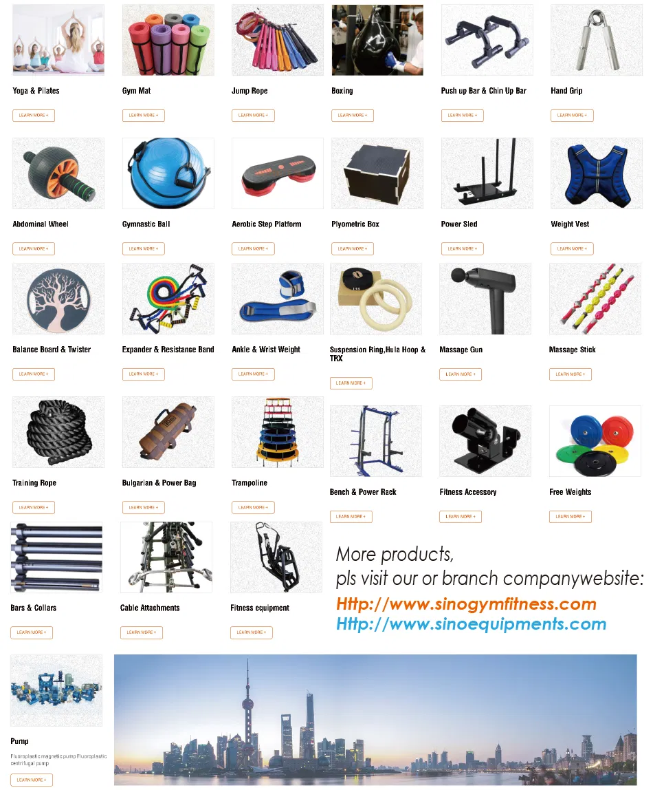 Catálogo de productos de gimnasio