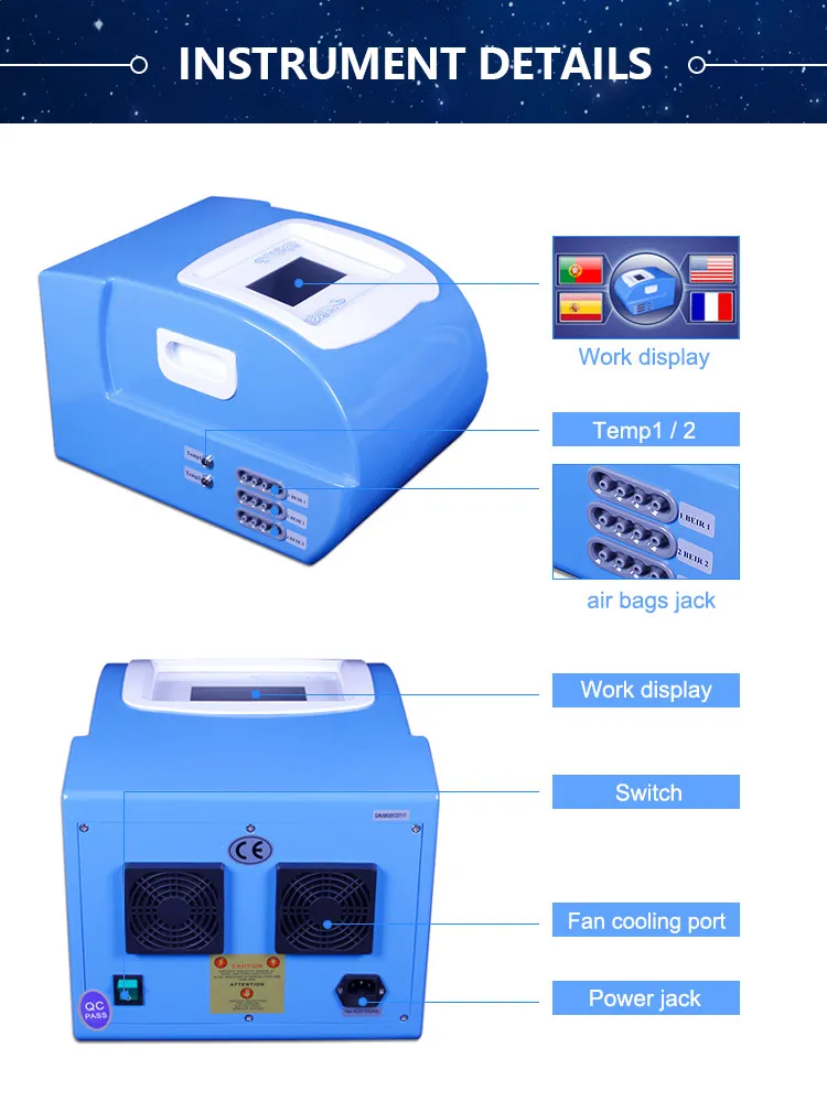 24 Máquina de Presoterapia de Quema de Grasa y Moldeo Corporal con Infrarrojos Lejanos para Pérdida de Peso