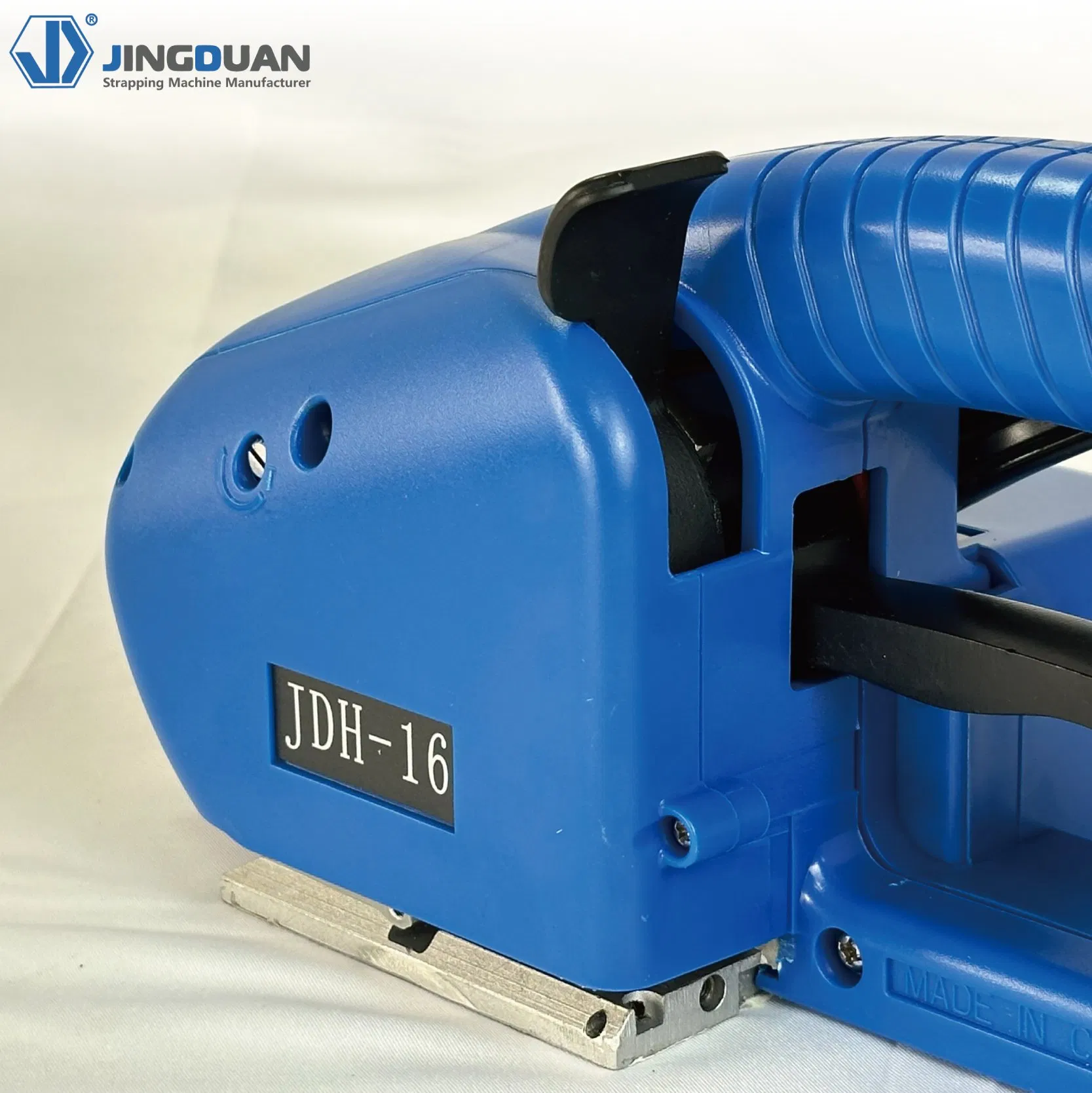 Jdh16 Herramienta portátil de atado de batería de fábrica con tensión ajustable para 13mm/16mm correas de plástico