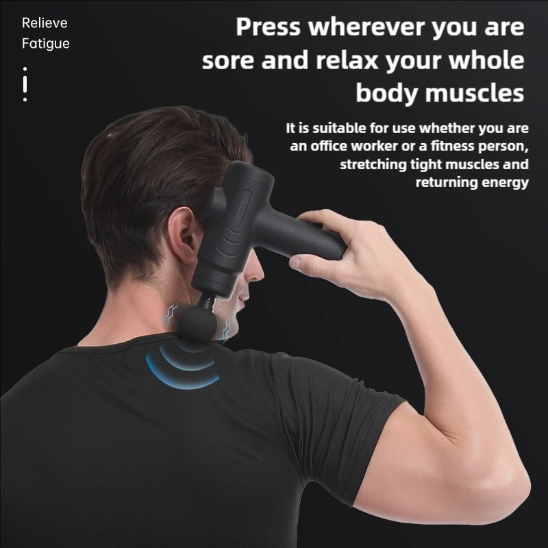 2026 Nuevo Mini Masajeador Eléctrico Cordless de Mano Portátil con Función de Calor Recargable para Cuidado Personal Profundo de Belleza para los Pies