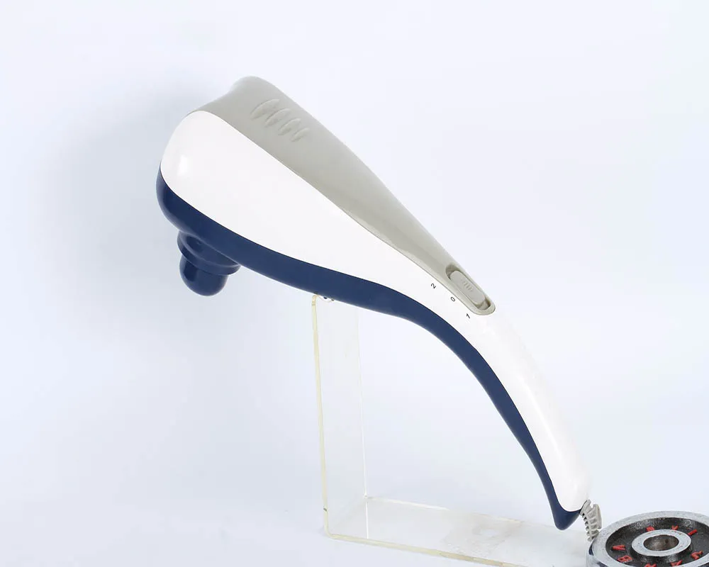 Martillo de masaje de mano de doble cabeza shiatsu eléctrico más barato para todo el cuerpo con calor infrarrojo, fuerte golpeo
