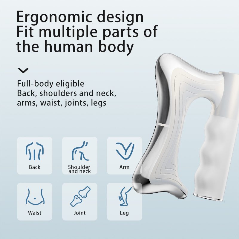 Nueva Tendencia Masajeador Eléctrico de Gua Sha de Microcorriente Caliente de Mano con Cuchilla de Fascia
