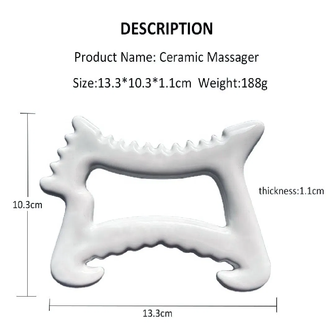 Venta Caliente Herramienta de Masaje Facial de Cerámica de Corea 100% Herramienta de Guasha de Cerámica