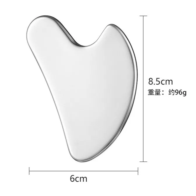 304 Tabla de Gua Sha de Acero Inoxidable - Dimensiones y Detalle
