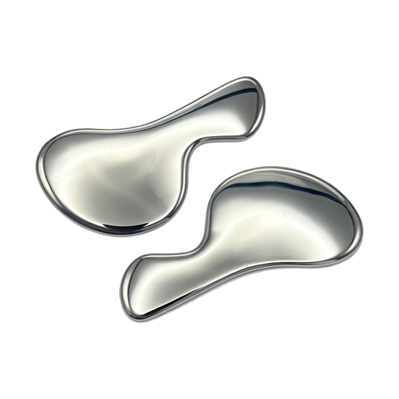 Herramienta de masaje facial Gua Sha de etiqueta privada gratuita 304 espátula de acero inoxidable personalizada