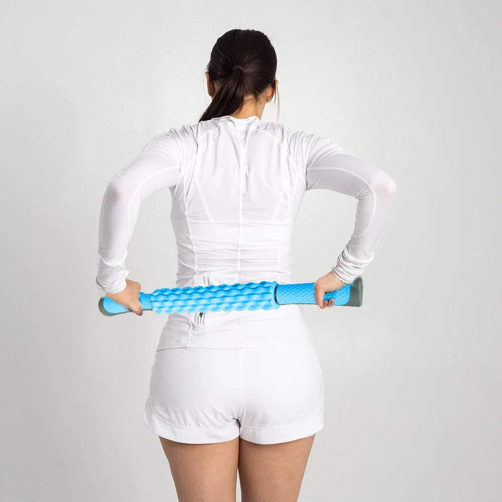 Rodillo Duradero para Masaje Stick de Rodillo Muscular - Liberación Miofascial, Rodillo de Masaje de Tejido Profundo para Puntos Gatillo, Calambres en las Piernas, Cuádriceps, Pantorrillas y Isquiotibiales