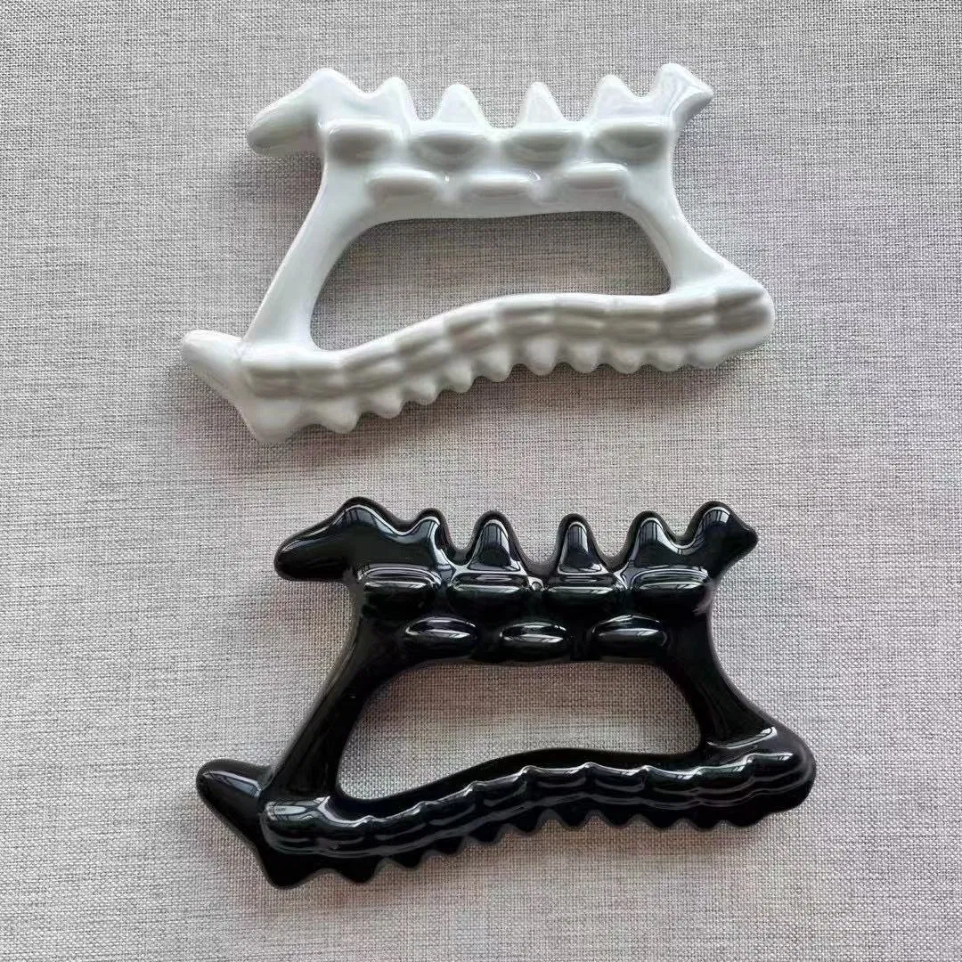 Herramientas de Masaje de Guasha de Cerámica para Raspar el Cuerpo y la Cara, Herramientas de Belleza