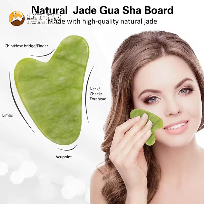 Jiwan Lejia Nuevo Producto de Cuidado de la Piel Rodillo de Jade de Cuarzo Rosa Herramientas de Masaje Corporal Rosa Herramienta Gua Sha