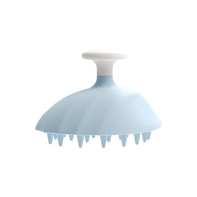 Cepillo de champú de silicona portátil para masajear el cuero cabelludo - Colores
