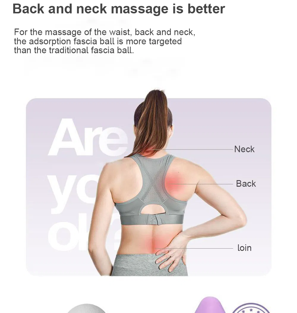 Bola de fascia muscular para alivio de tensión