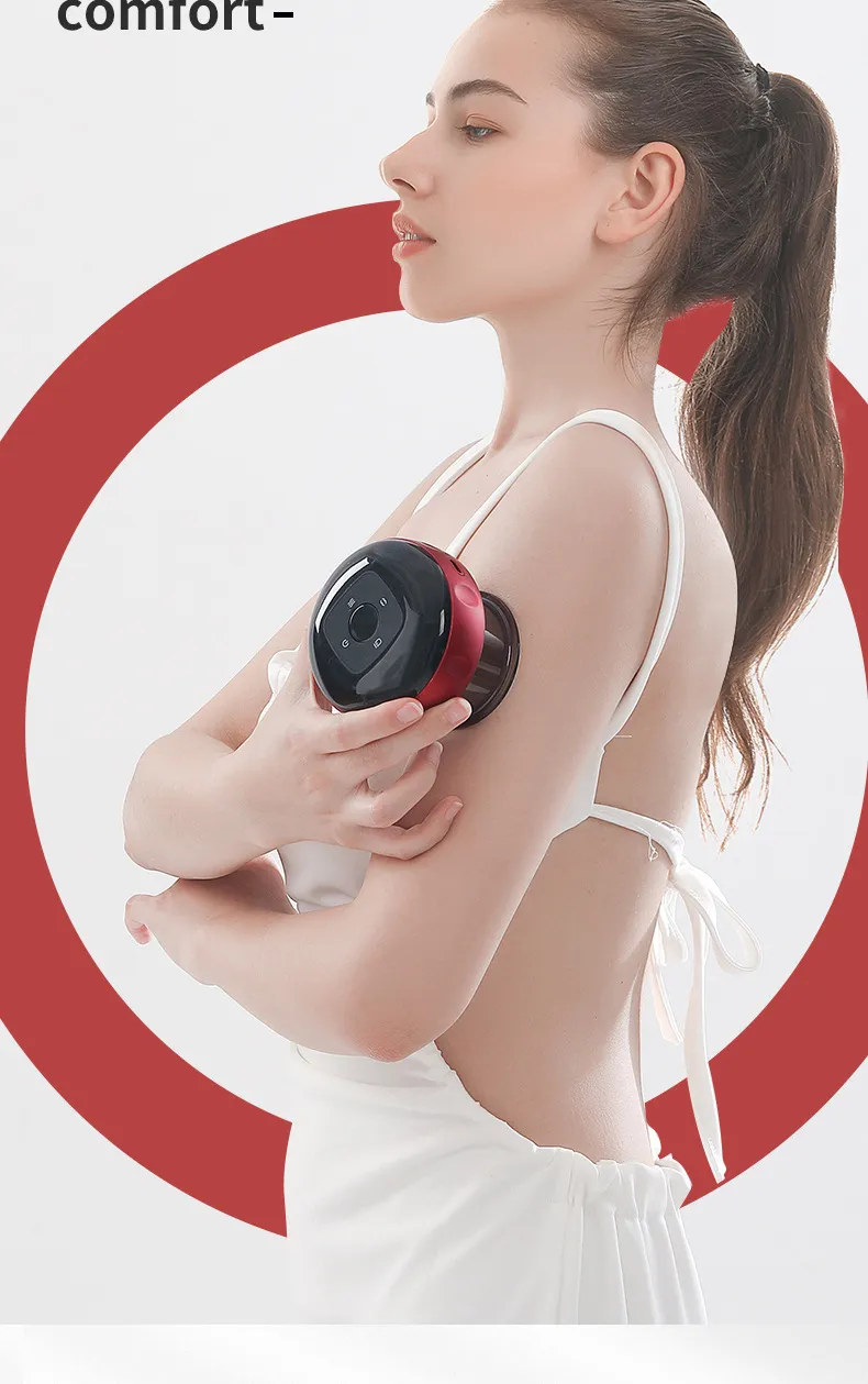 Herramienta de masajeador de espalda Gua Sha portátil, masajeador de terapia de ventosas, máquina de terapia de ventosas eléctrica