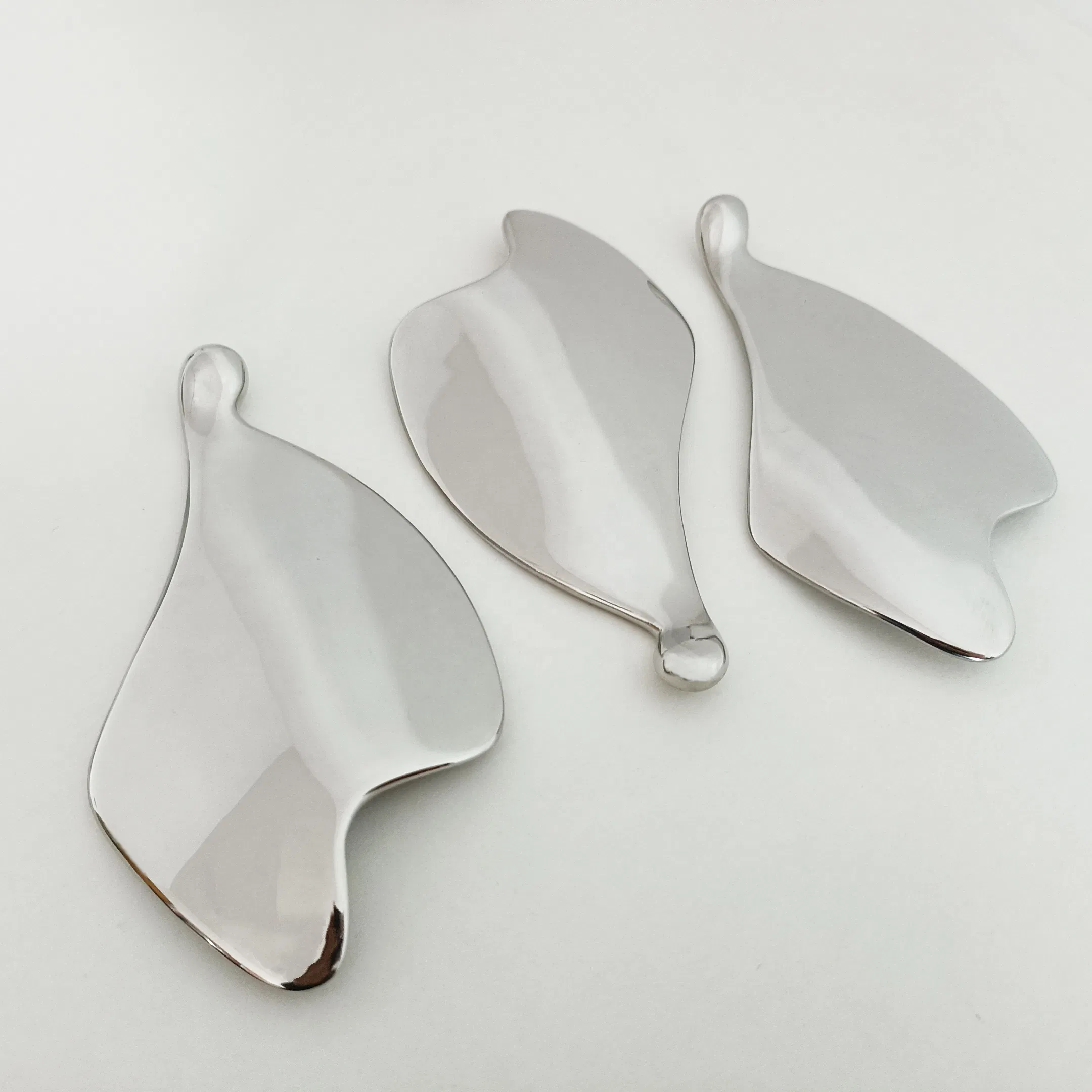 Herramienta IASTM de mano para terapia de masaje de raspado de gua sha de metal