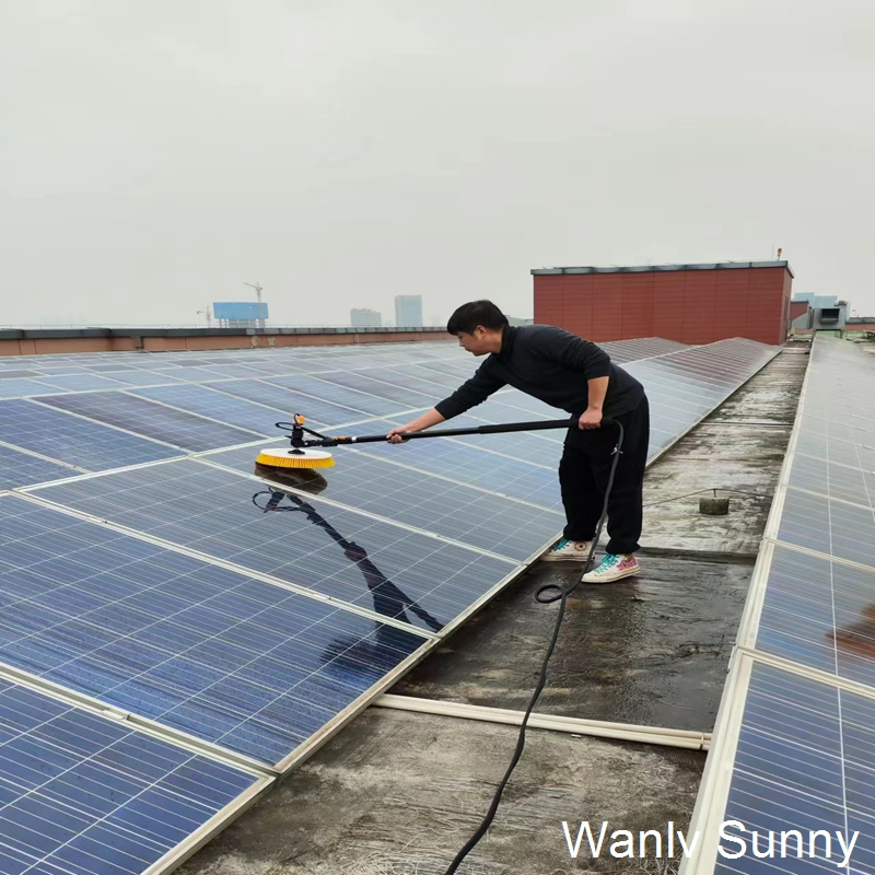 18-Foot Herramientas de limpieza con palo telescópico para la limpieza de paneles solares