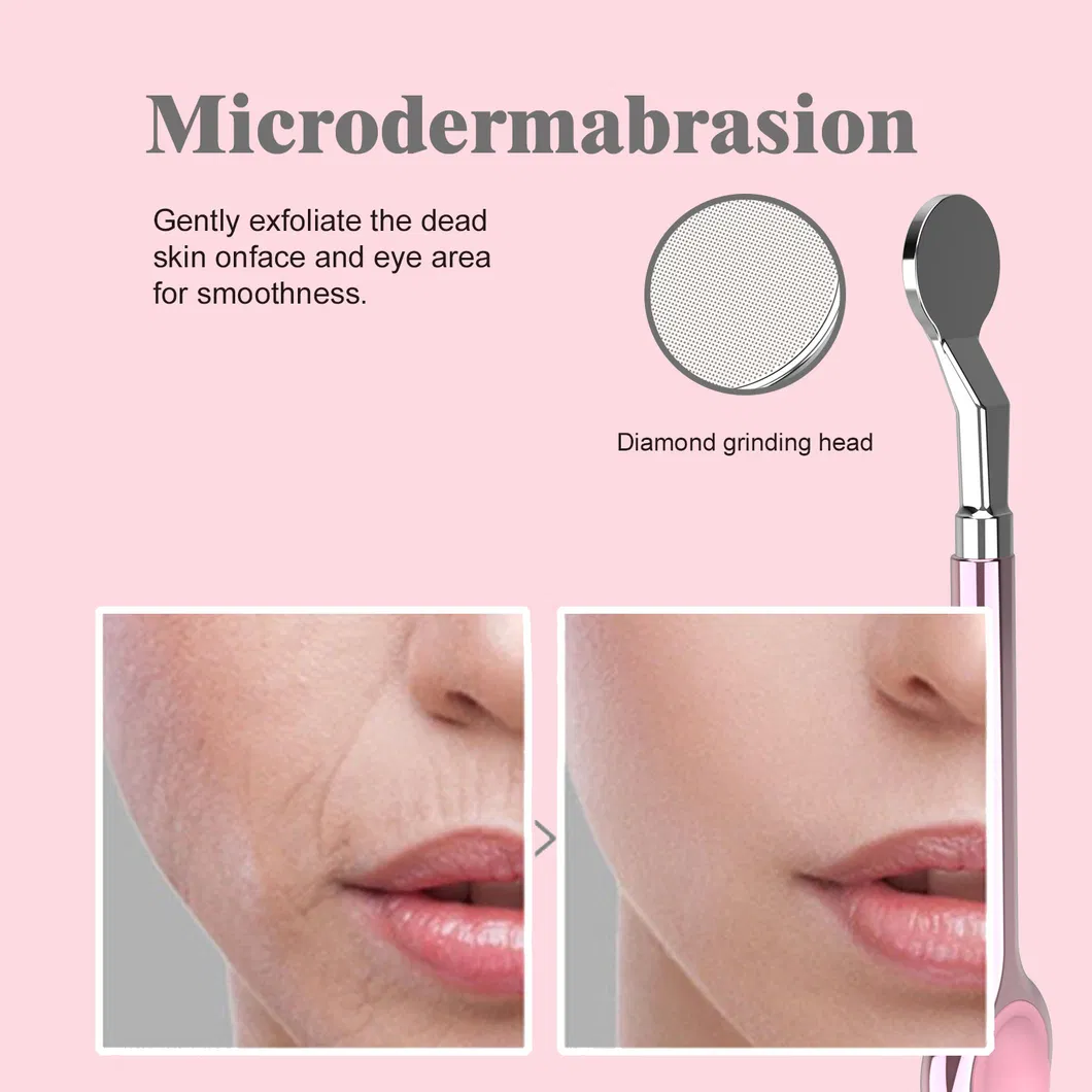 Dúo de Gua Sha y Microdermoabrasión: Pulidor de Diamante, Cuchara para Ojos, Varita de Acupresión para una Piel Radiante