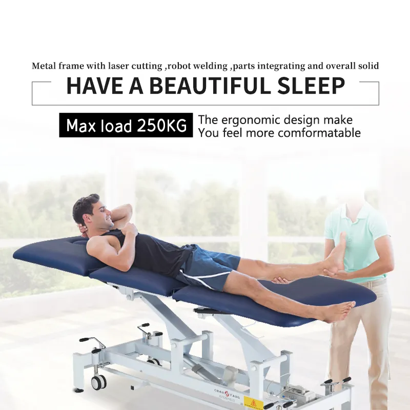 Cama de tratamiento motorizada