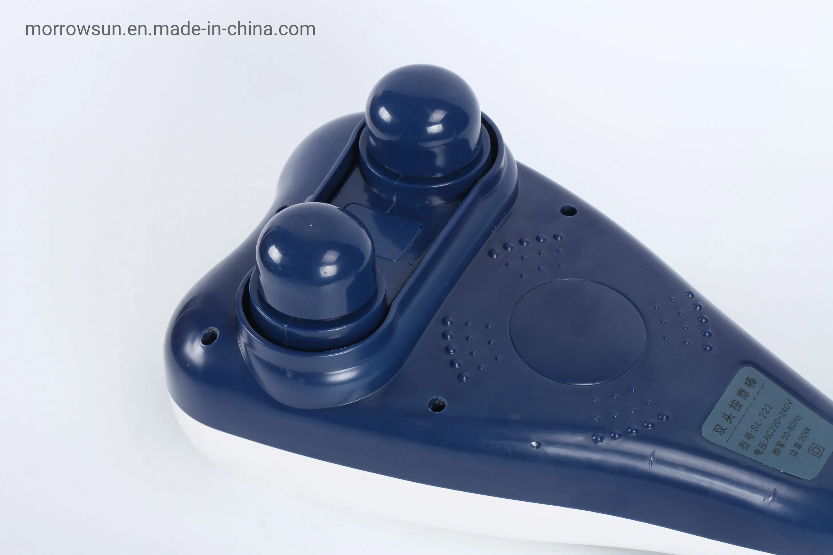 Martillo de masaje de mano de doble cabeza shiatsu eléctrico más barato para todo el cuerpo con calor infrarrojo, fuerte golpeo