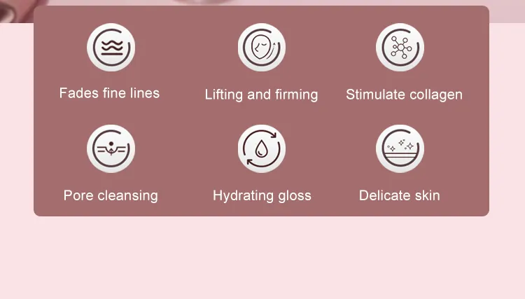 7 en 1 Cepillo de limpieza facial Masajeador Limpiador de piel Cepillo exfoliante facial