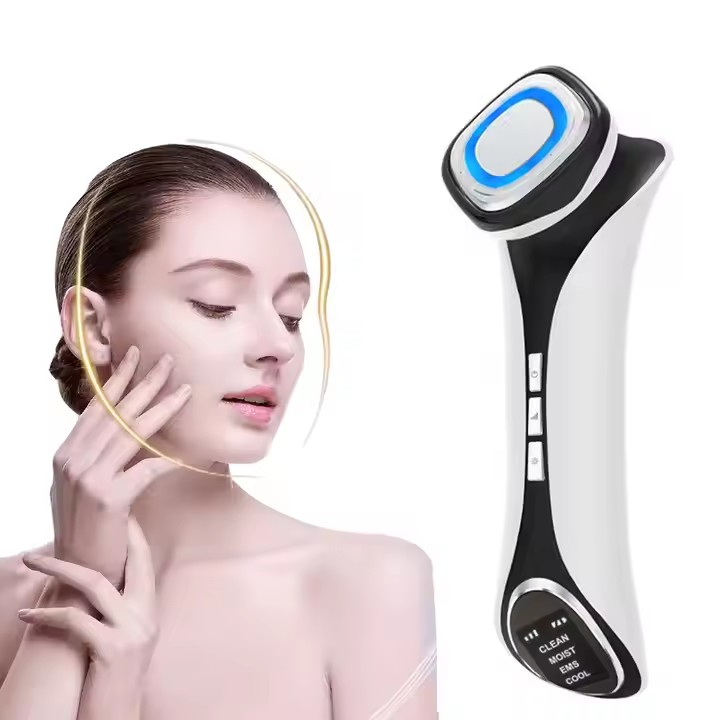 Mejores equipos de belleza para uso en casa, herramientas de masaje con terapia de luz roja para reafirmar el rostro