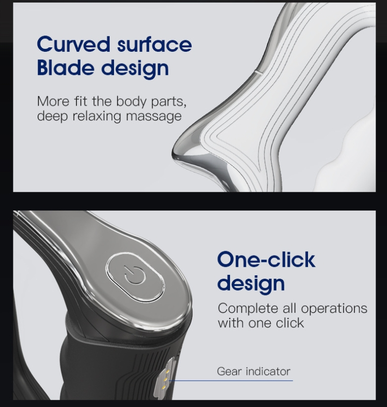 Cuchillo de fascia dispositivo de masaje cervical masaje eléctrico mini cuchillo de fascia
