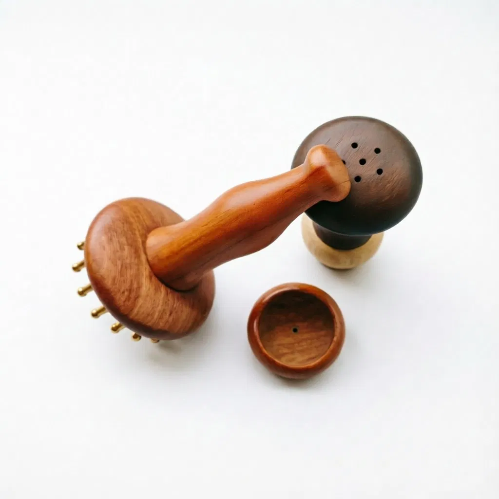 Herramienta de Masaje de Madera Natural Personalizada Gua Sha, Drenaje de Meridianos de Cuerpo Completo y Alivio del Dolor para Abdomen y Espalda