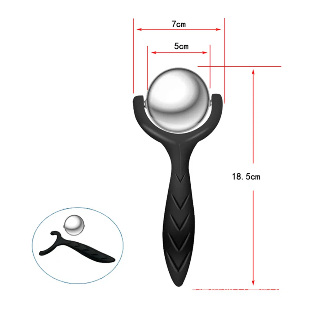 Rodillo de Masaje Manual de Acero Inoxidable Herramienta de Belleza Corporal Caliente Fría Bl19090