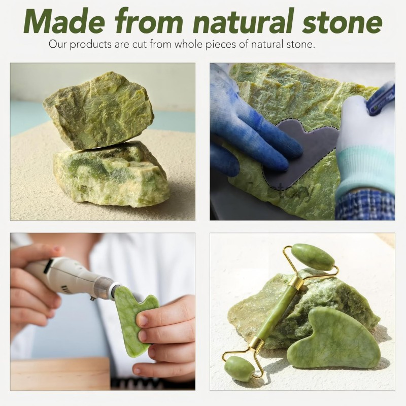 Herramienta de masaje facial lifting de gua sha natural premium para una piel radiante