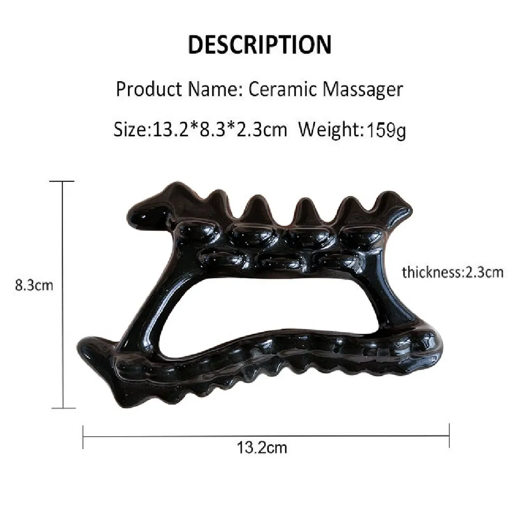 Herramientas de Masaje de Guasha de Cerámica para Raspar el Cuerpo y la Cara, Herramientas de Belleza