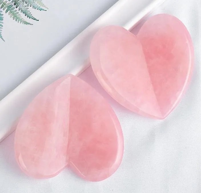 Producto de belleza OEM Gua Sha de acero inoxidable herramienta de masaje facial en forma de corazón Gua Sha de metal Gua Sha de acero inoxidable