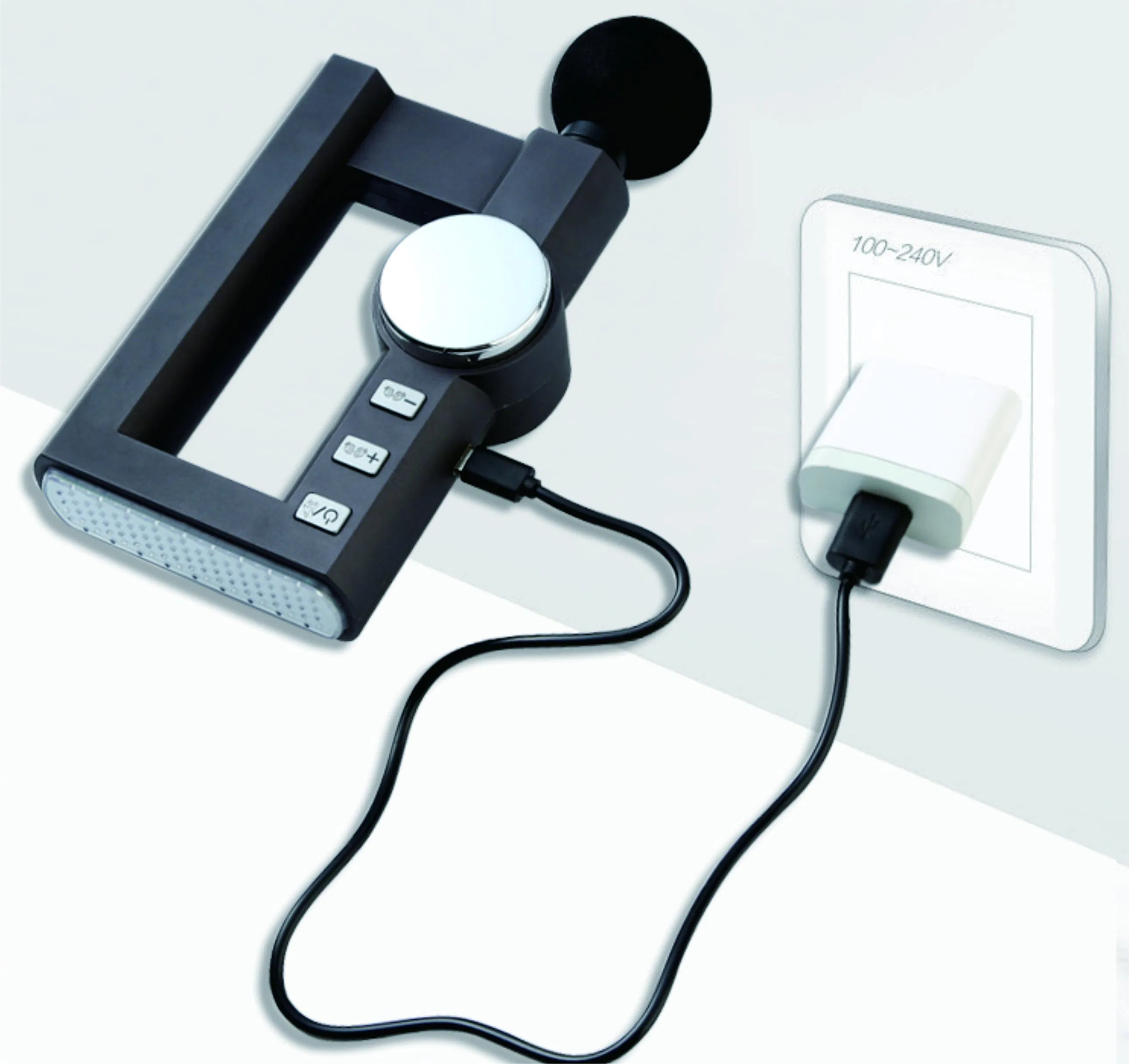 Masajeador de fascia inalámbrico 32 con intensidad de vibración, terapia de calor, infrarrojos, relajación corporal, pantalla LED y bolsillo