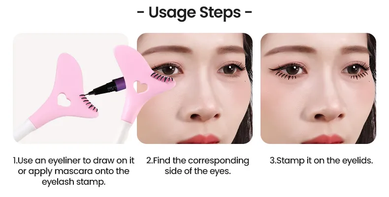 Herramienta de maquillaje para ojos, ayuda para el delineador de ojos y máscara de pestañas de silicona para masaje facial multifuncional