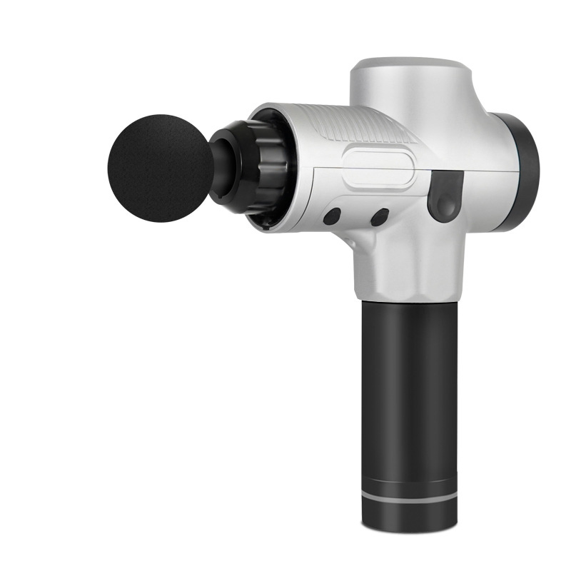 2021 Venta Caliente con 4 Cabezas Profesional Potente Pistola Masajeador Calor Cuerpo Tejido Profundo Portátil Mini Pistola de Masaje