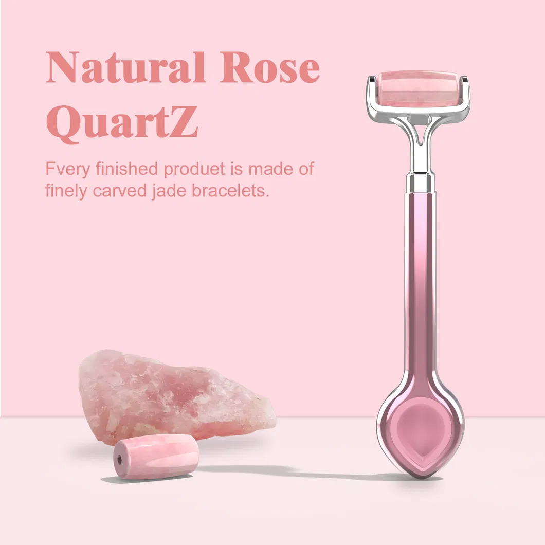 Dúo de Gua Sha y Microdermoabrasión: Pulidor de Diamante, Cuchara para Ojos, Varita de Acupresión para una Piel Radiante