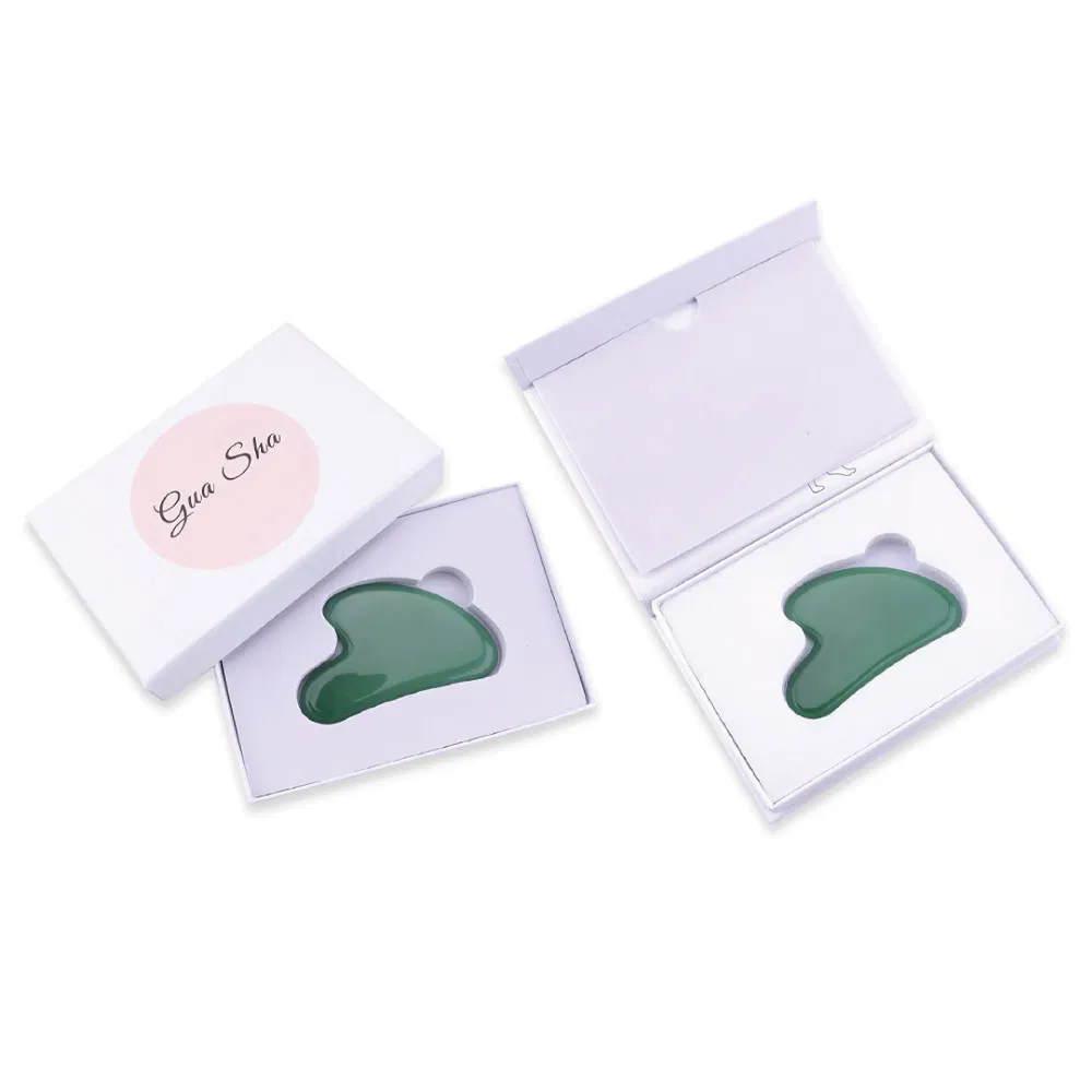 Herramienta de masaje facial con piedra de Gua Sha natural