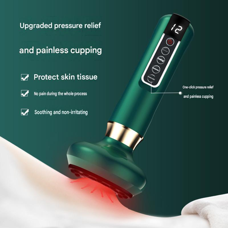 Herramienta de Gua Sha Eléctrica con 12 Niveles de Intensidad Dispositivo de Masaje y Rasurado Calentado