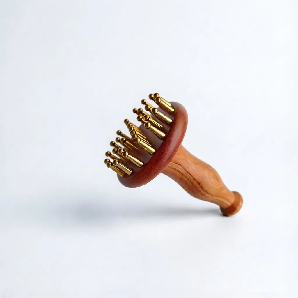 Herramienta de Masaje de Madera Natural Personalizada Gua Sha, Drenaje de Meridianos de Cuerpo Completo y Alivio del Dolor para Abdomen y Espalda