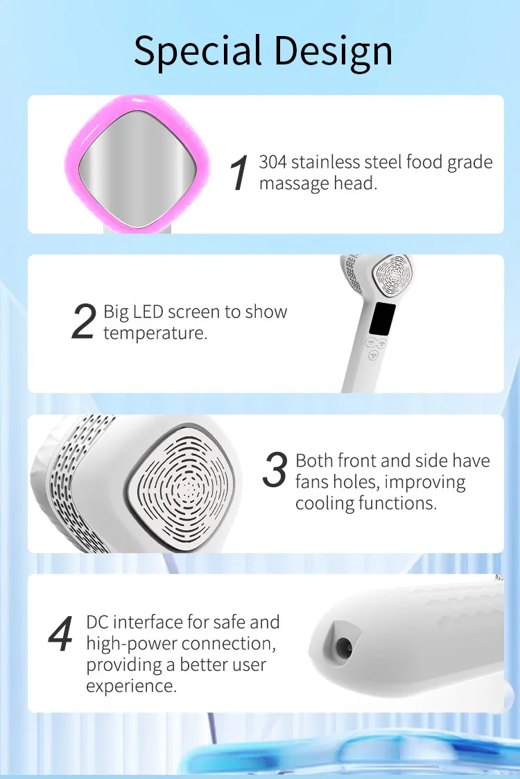 Herramienta de belleza caliente y fría para el cuidado de la piel