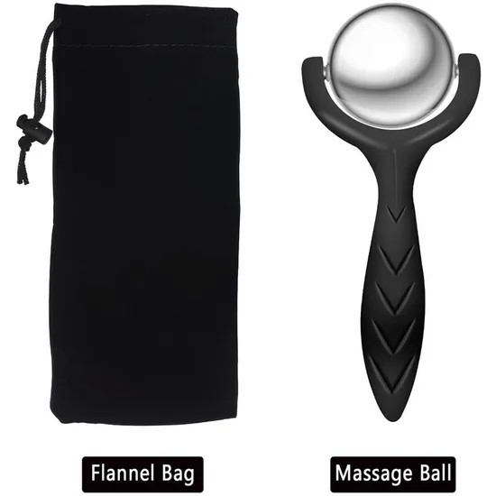 Rodillo de Masaje Manual de Acero Inoxidable Herramienta de Belleza Corporal Caliente Fría Sg004_5