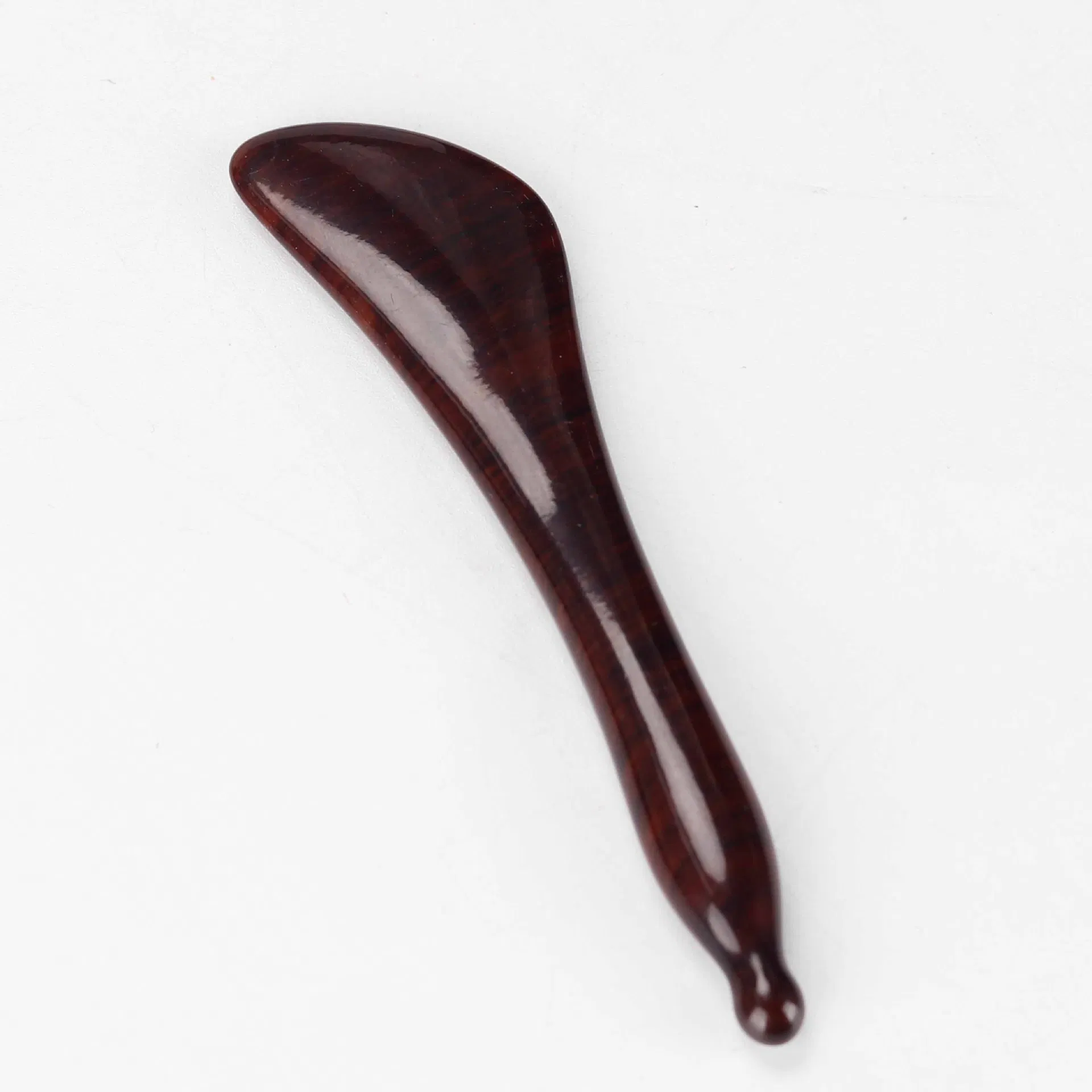Palito de masaje Gua Sha de grano de madera - herramienta multiusos para el cuero cabelludo y la cara para aliviar la tensión y el drenaje linfático