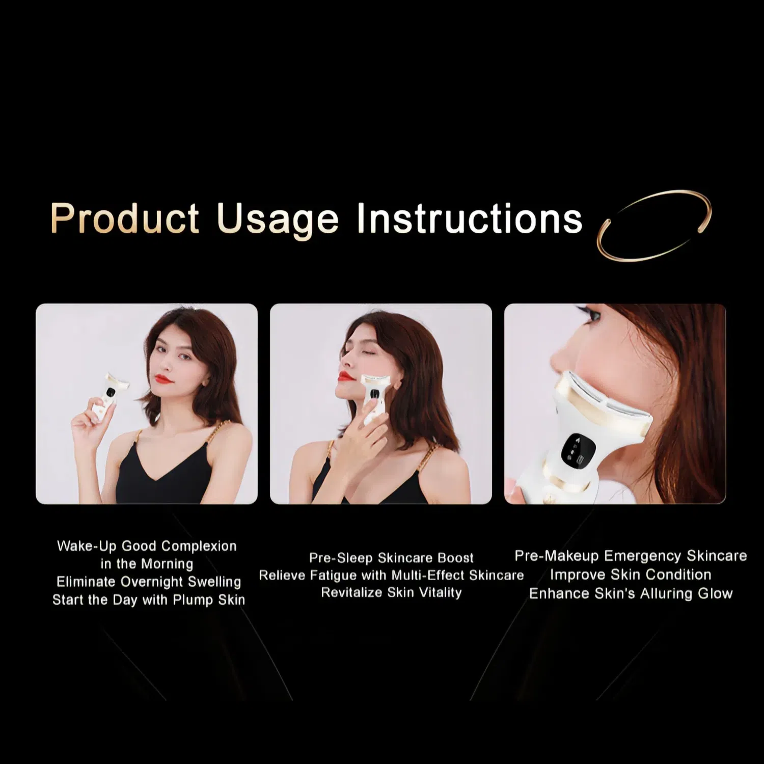 Herramienta de escultura facial y corporal de frío y calor para desinflamar la cara, levantar el cuello y el pecho