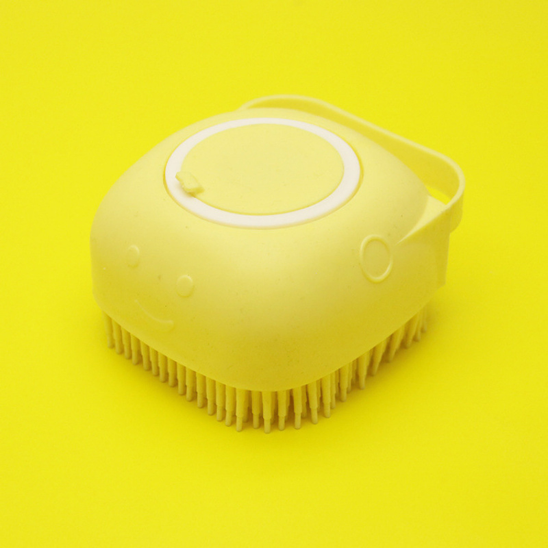 Cepillo de masaje de silicona para baño de mascotas