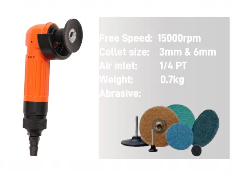 Herramientas de amoladora angular neumática mini de aire a presión portátil 15000rpm para molienda abrasiva